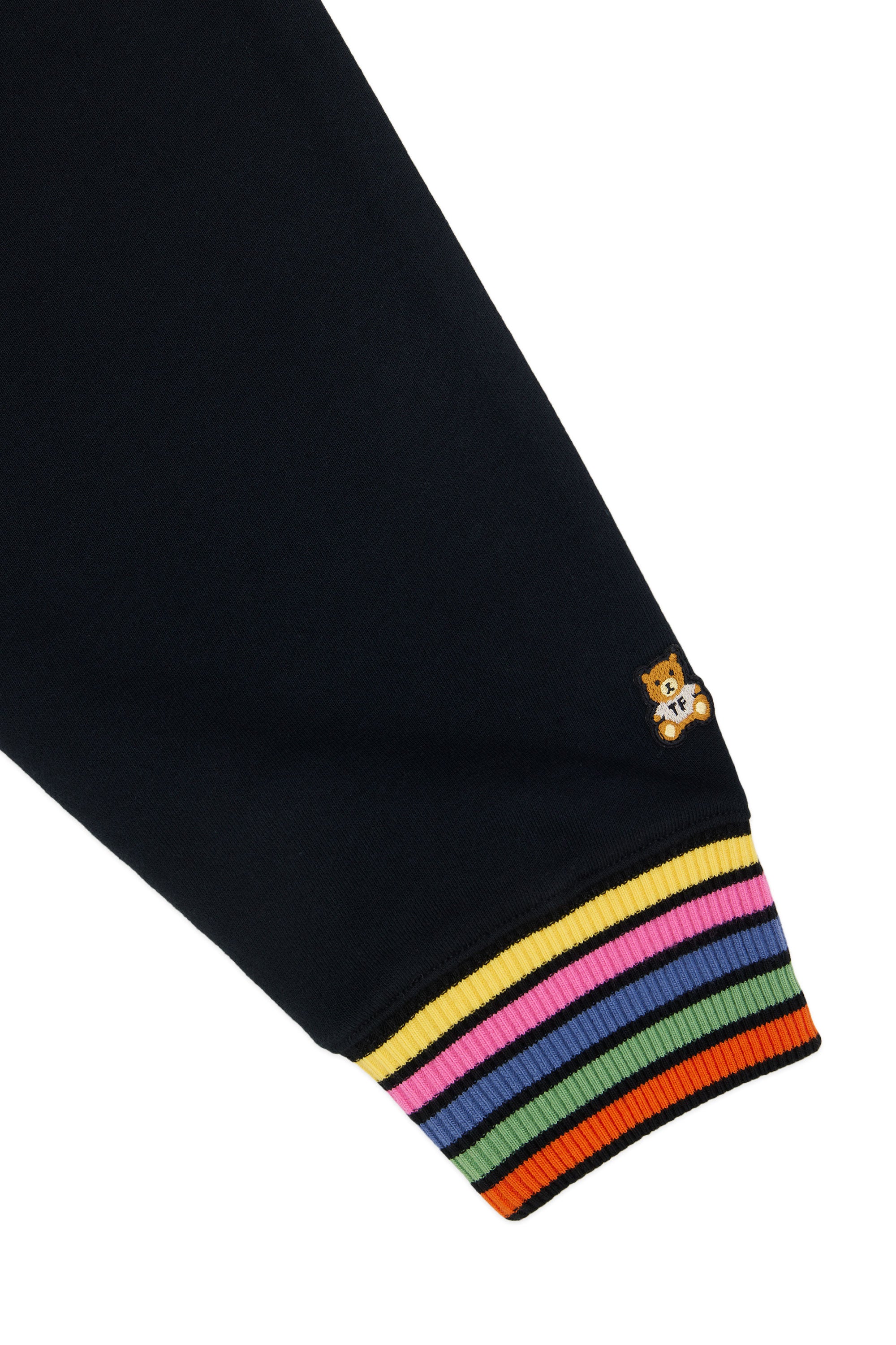 Multi Stripe Rib Crewneck