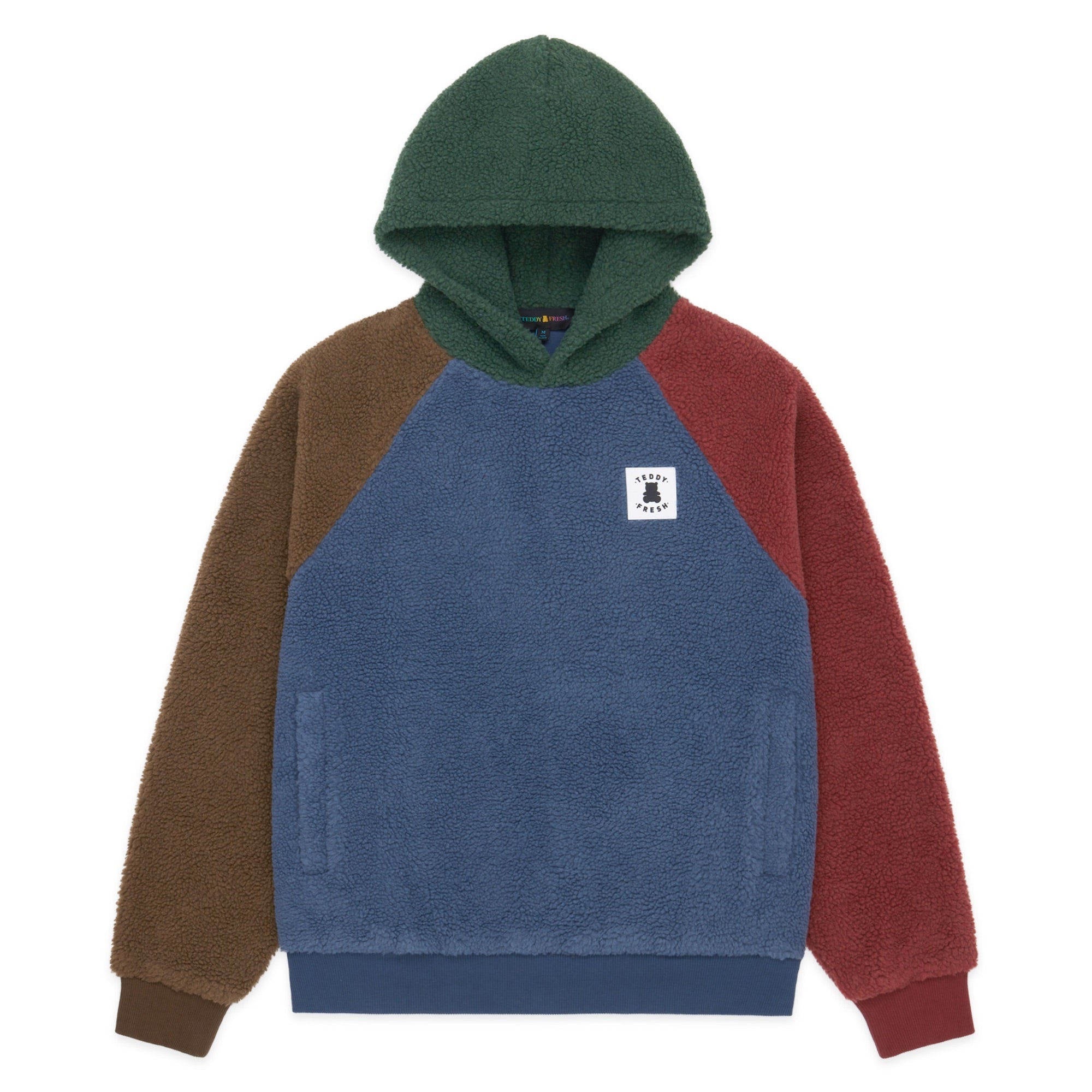 Teddy outlet colorblock hoodie