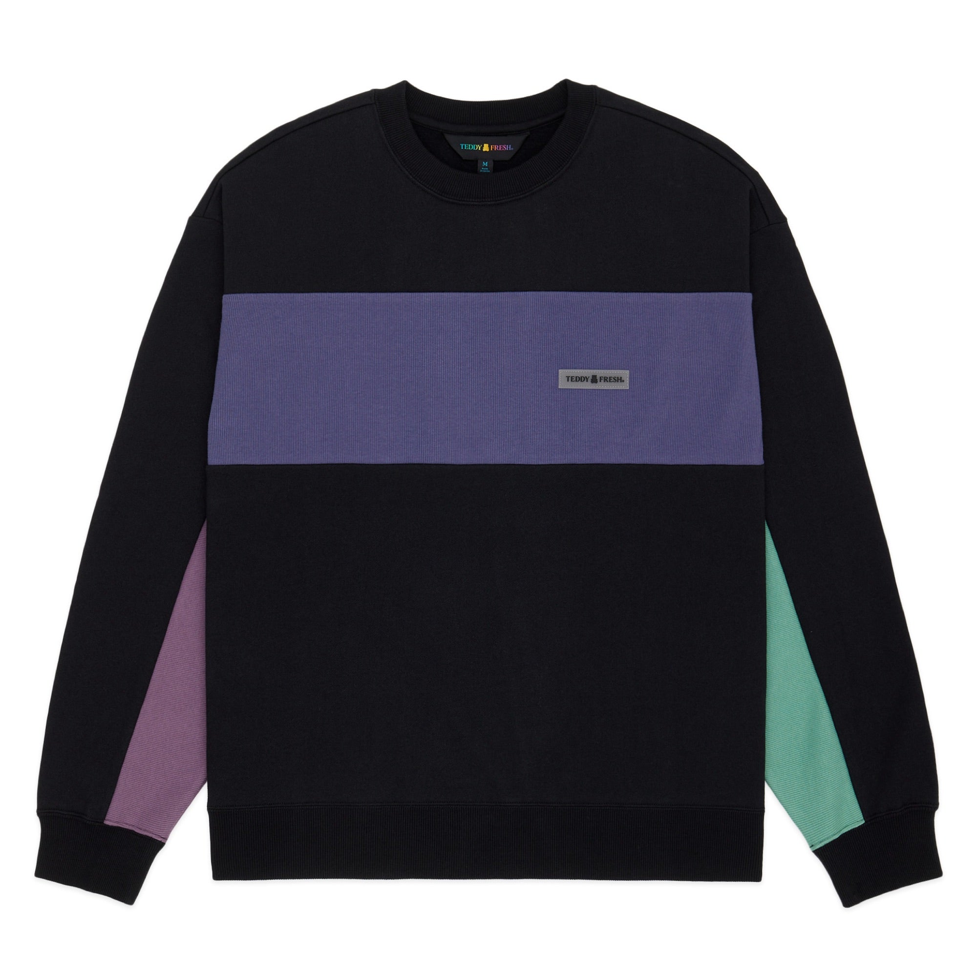 Rib Block Crewneck - Teddy Fresh