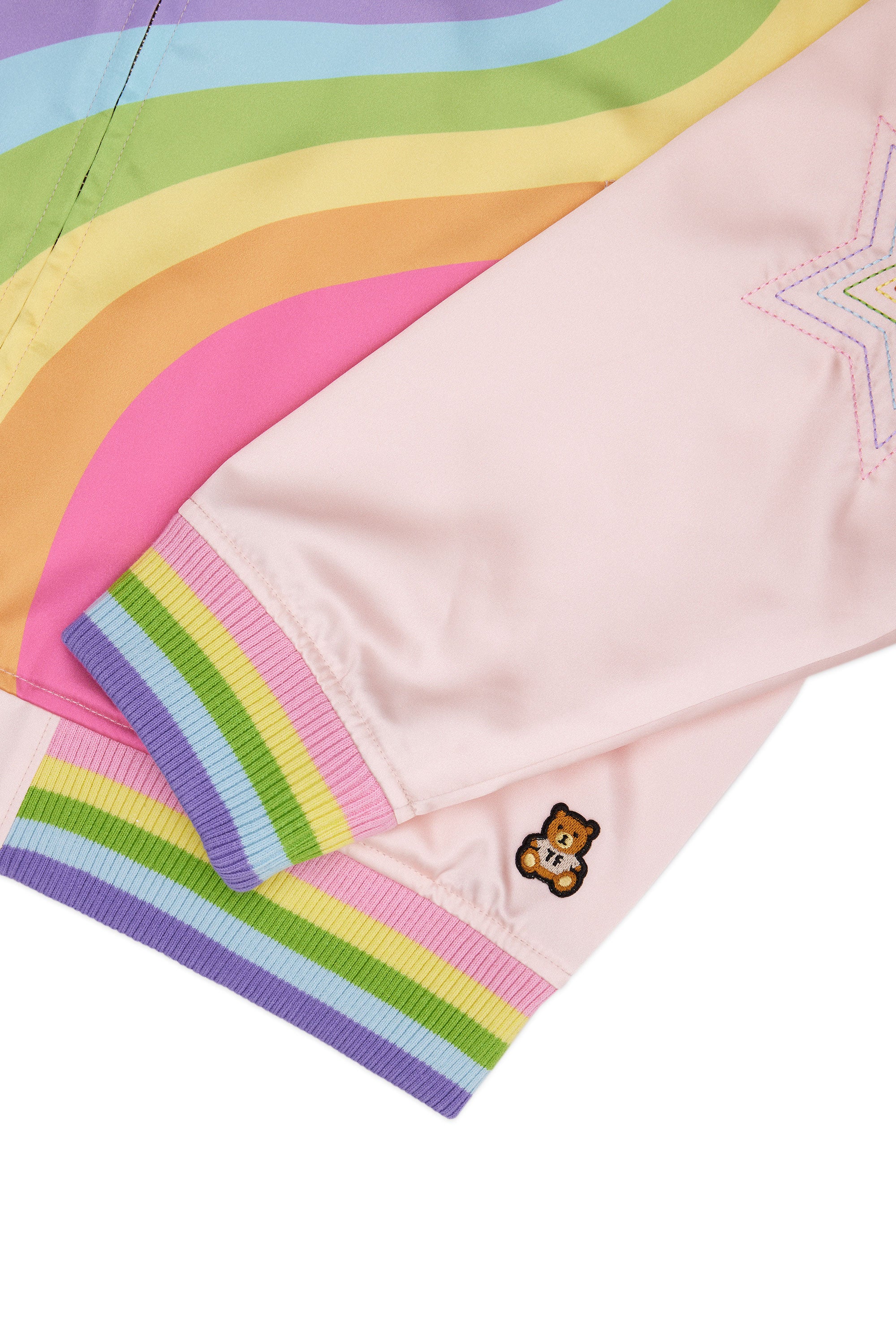 Is That The New Plus Wave Rainbow Striped Hooded Teddy Jacket ??