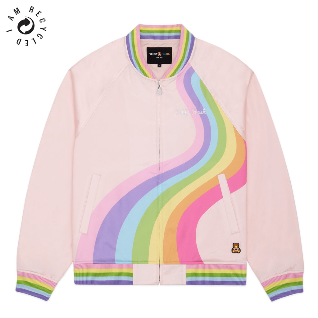 Is That The New Plus Wave Rainbow Striped Hooded Teddy Jacket ??