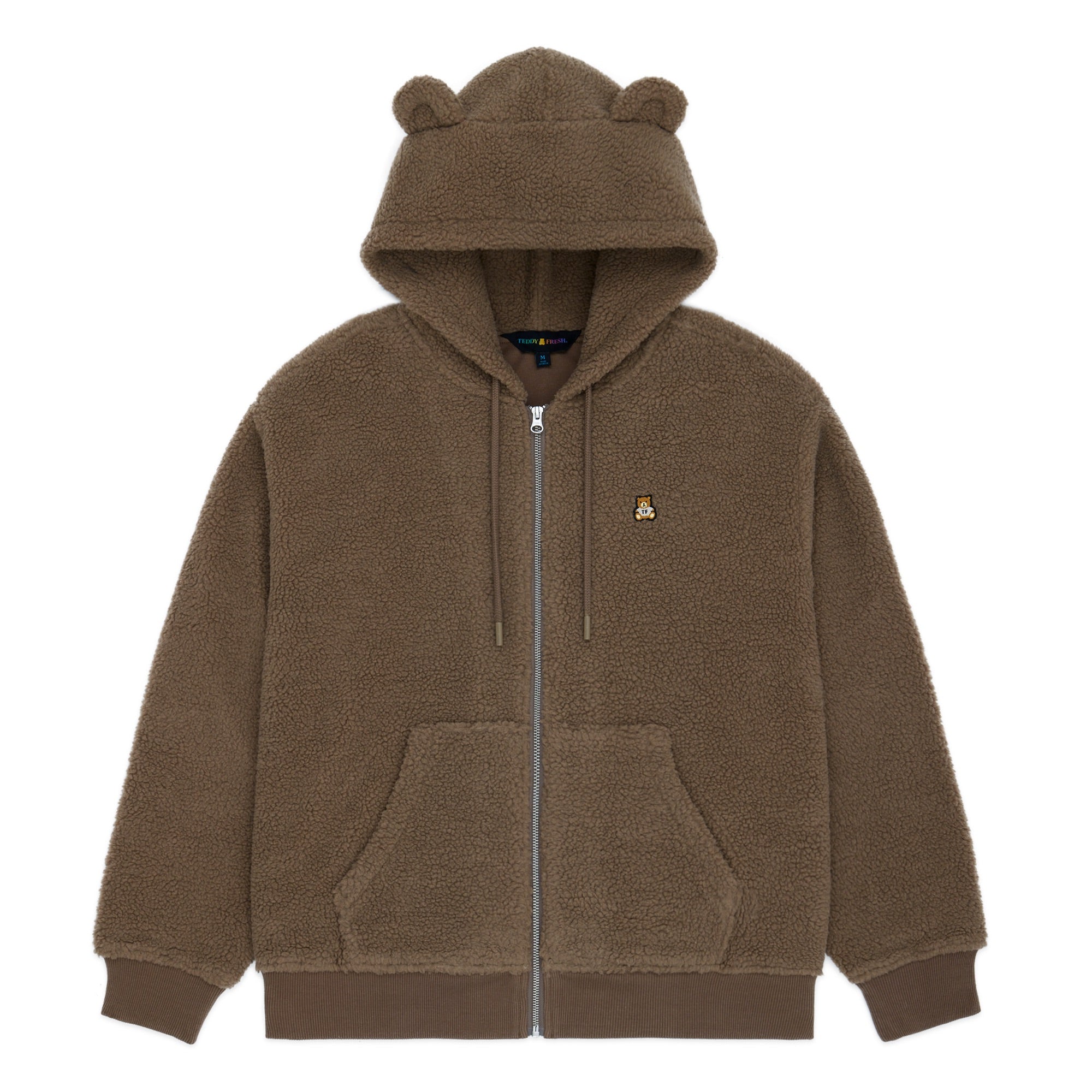 Bear Ear Sherpa Hooded Coat - Teddy Fresh