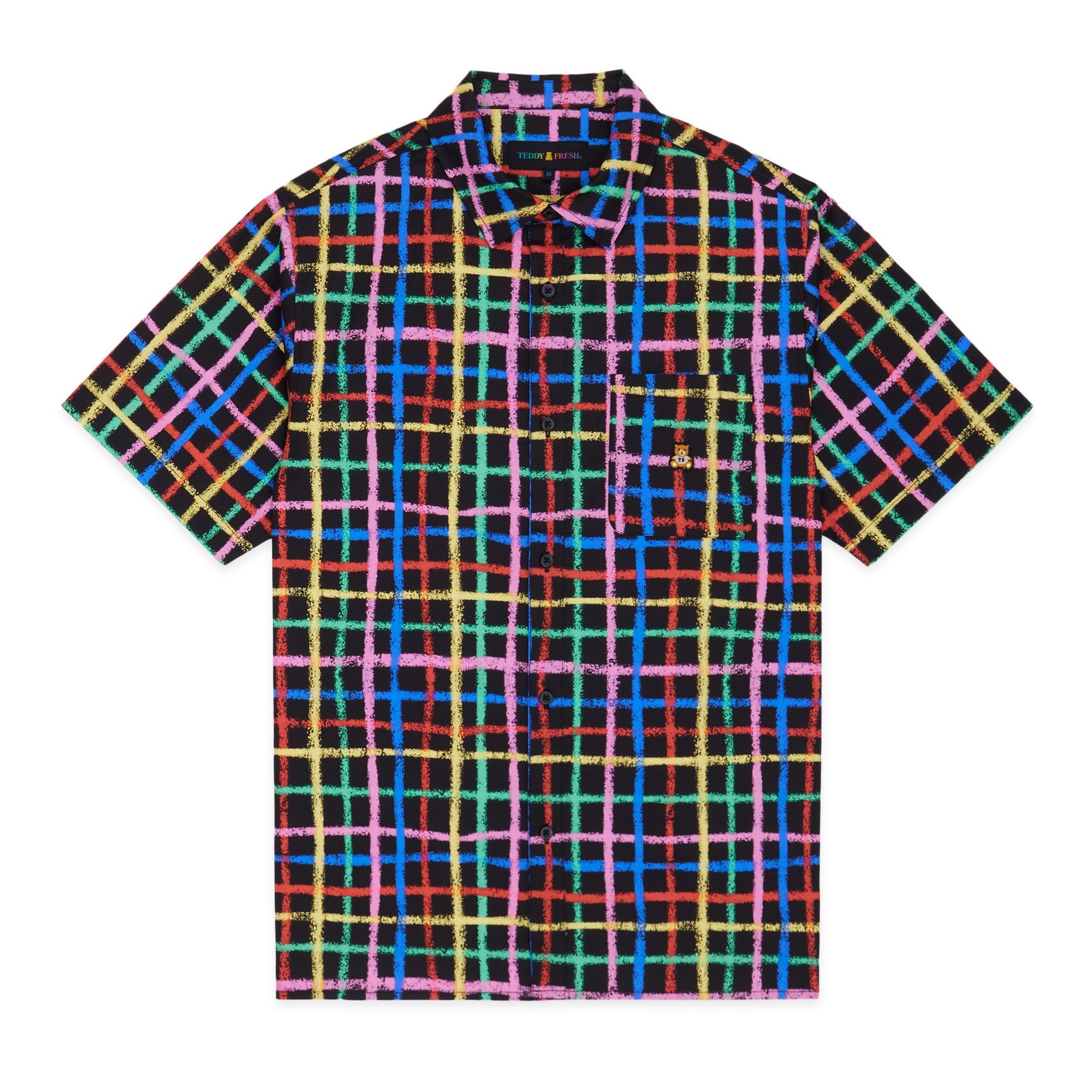 Crayon Checkered Camp Shirt - Teddy Fresh