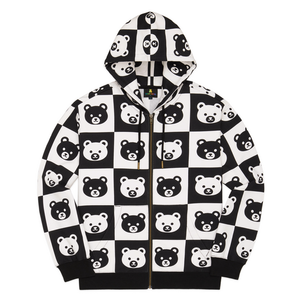 Bear Check Zip Hoodie