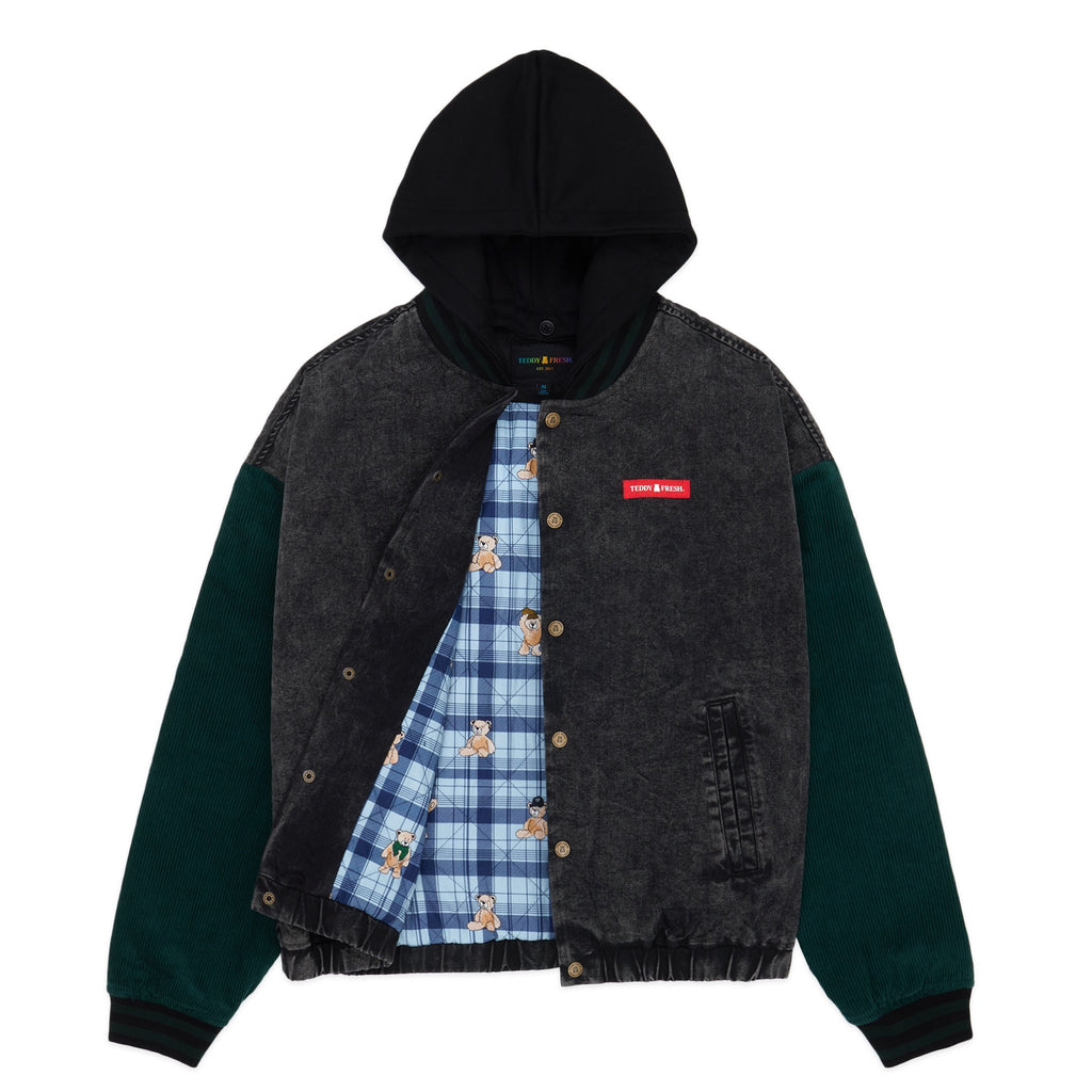 Supreme corduroy denim jacket red hood