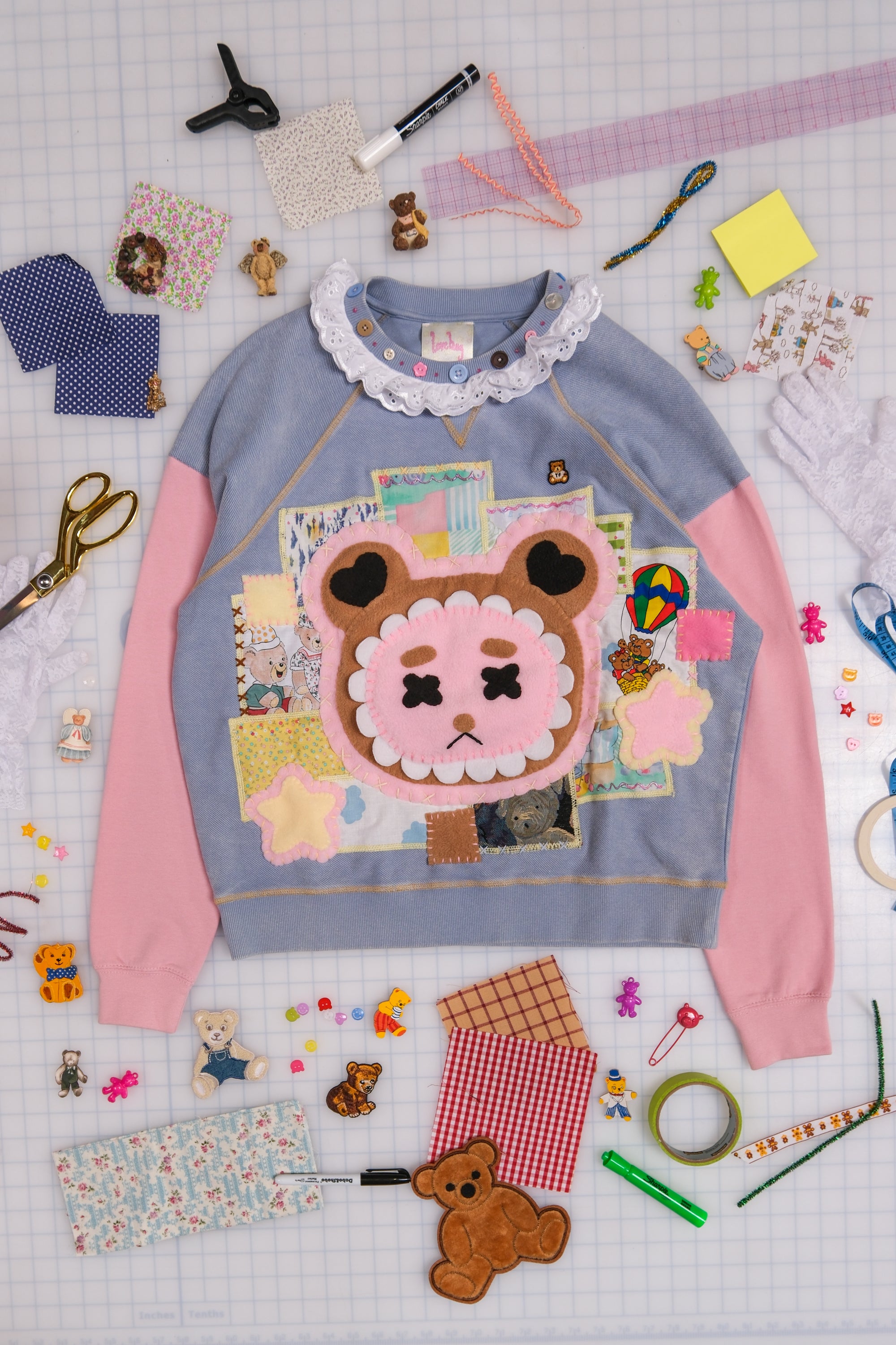 TF x Beth Luxton Scrapbook Bear Sweatshirt