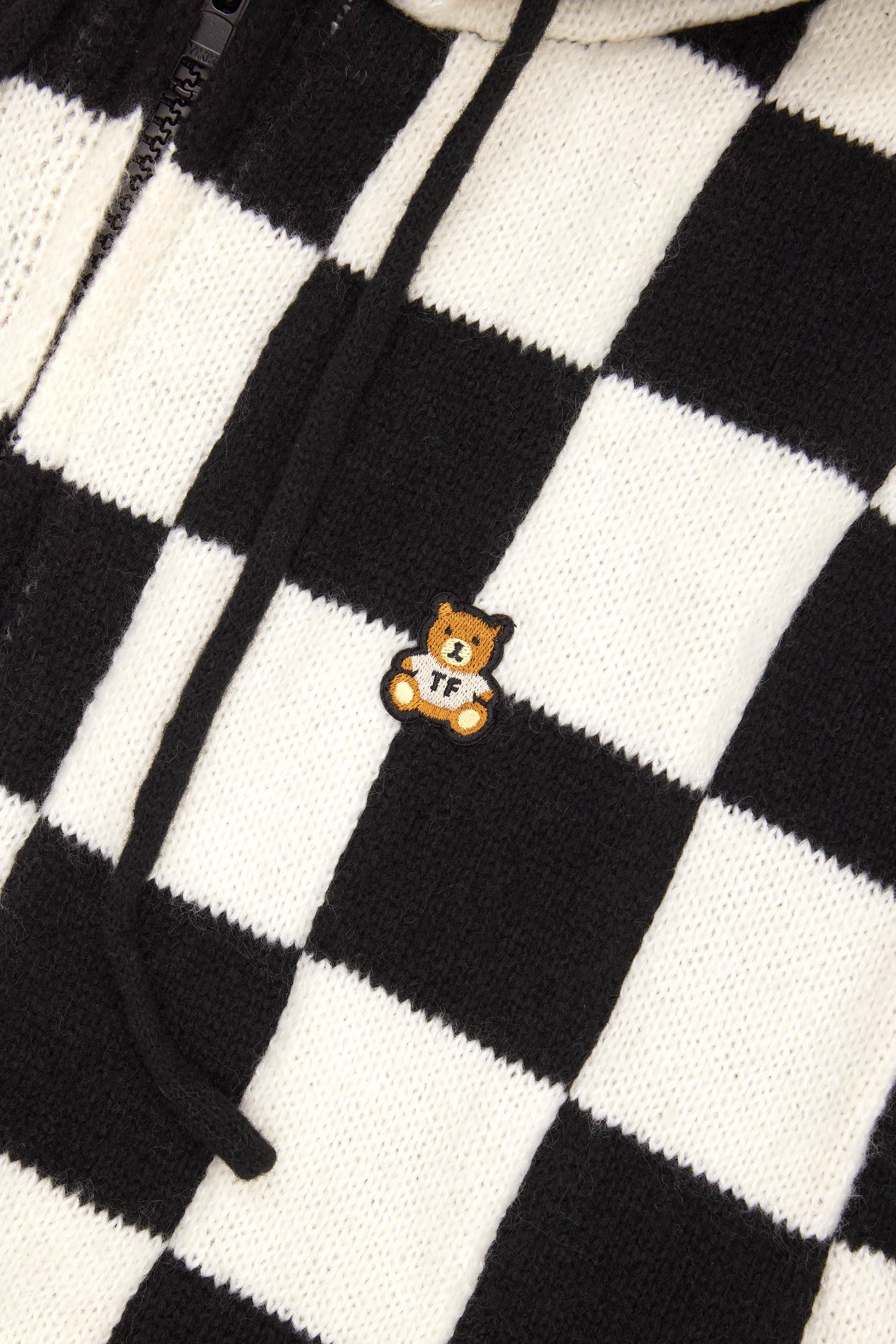 Teddy fresh black discount and white hoodie