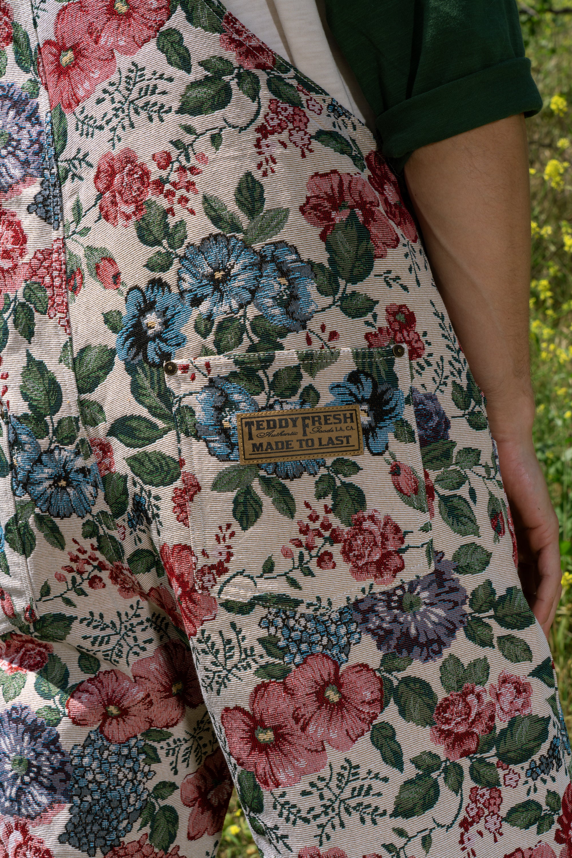 Floral Tapestry Overalls