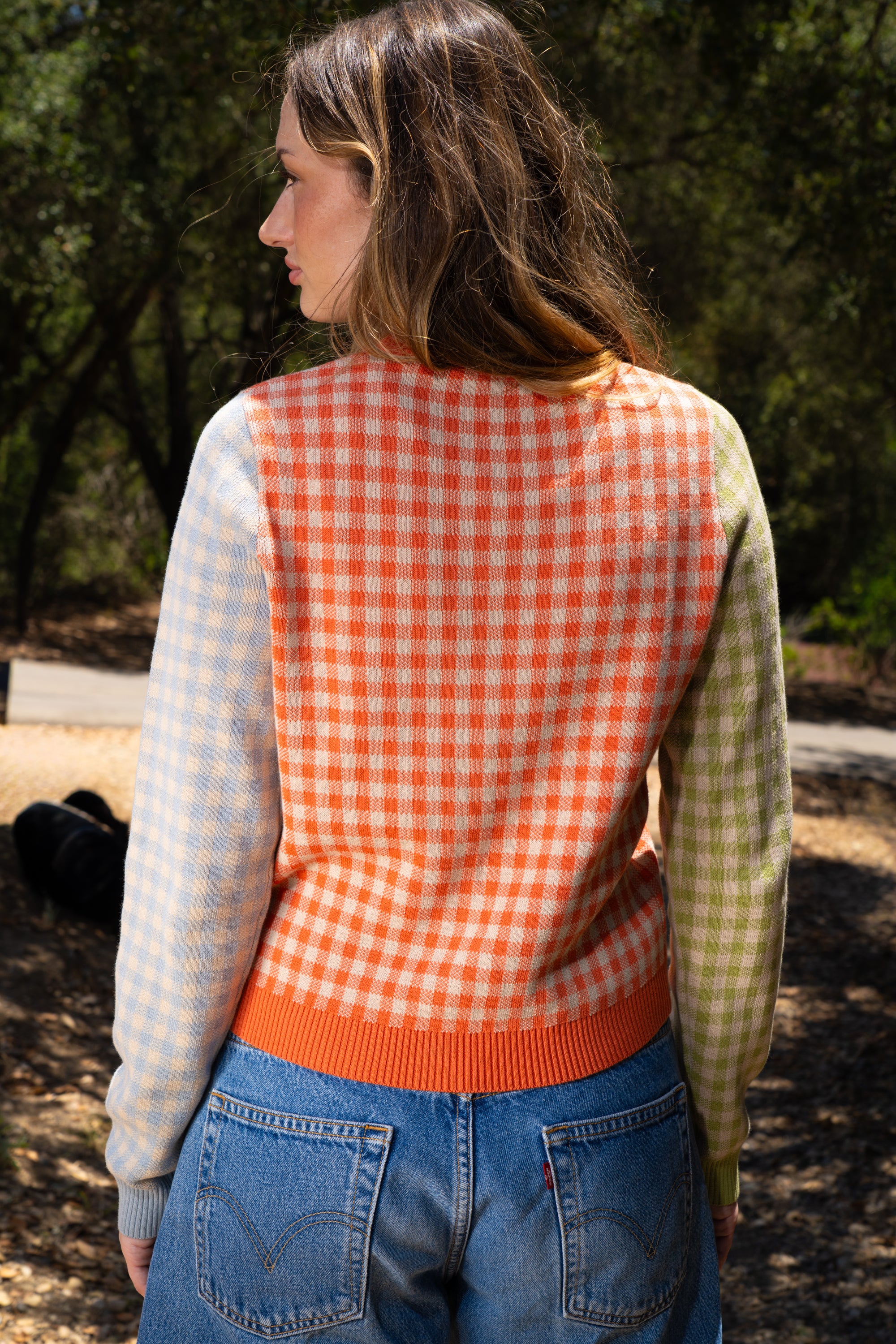 Gingham Cardigan