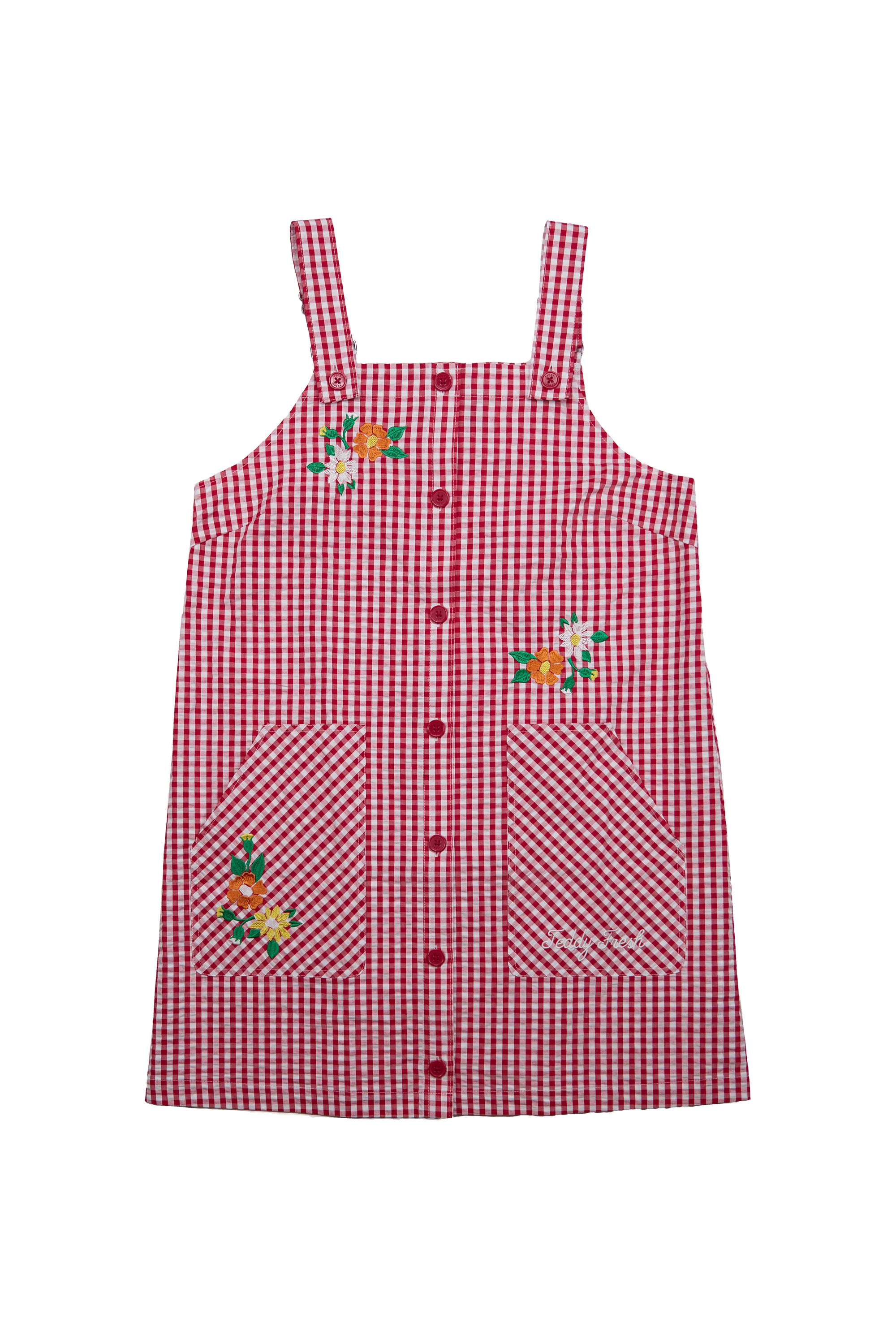 Little Miss Gingham Overall Dress