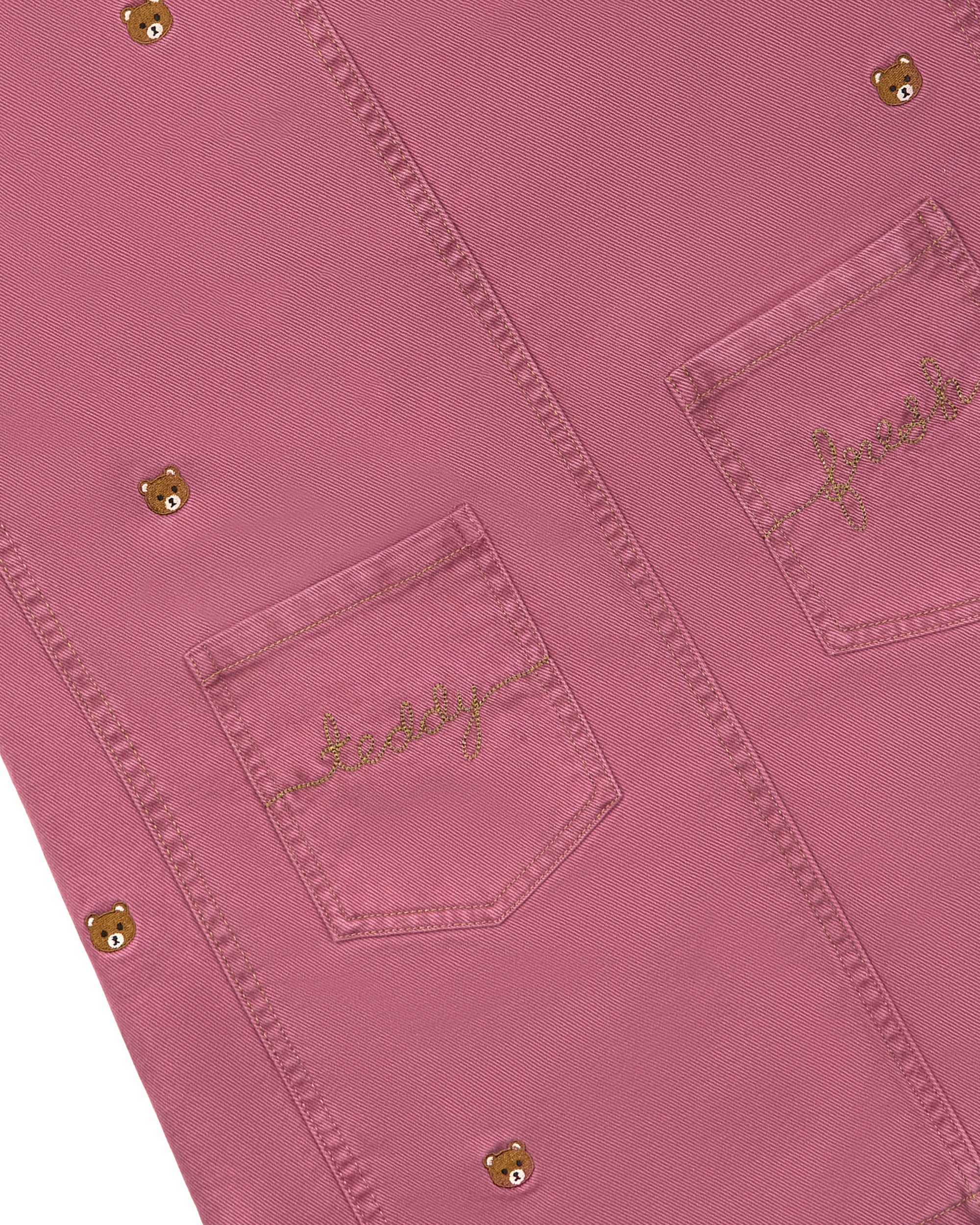 Teddy Embroidery Easy Dress