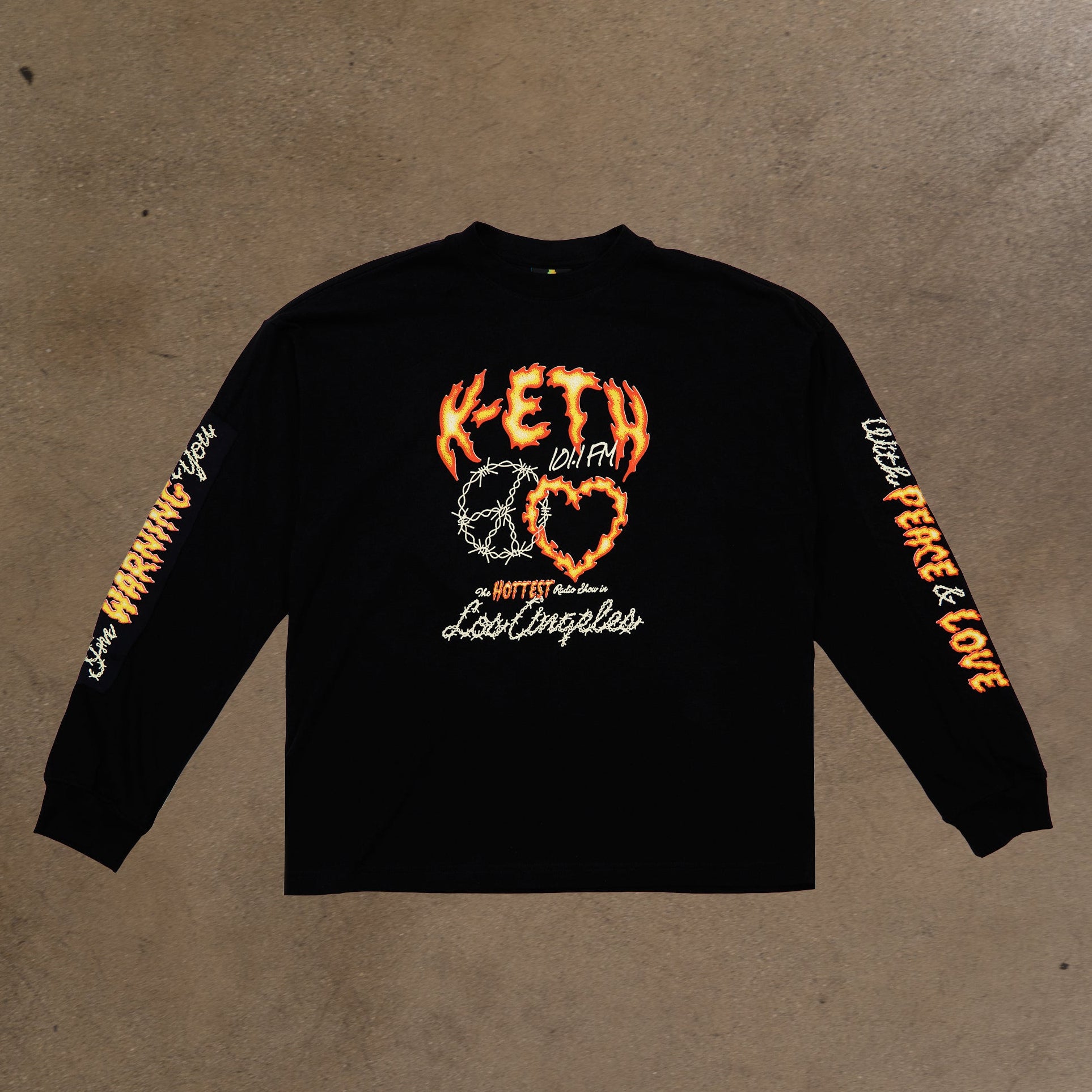 K-Eth Drop Shoulder Long Sleeve Tee - Teddy Fresh