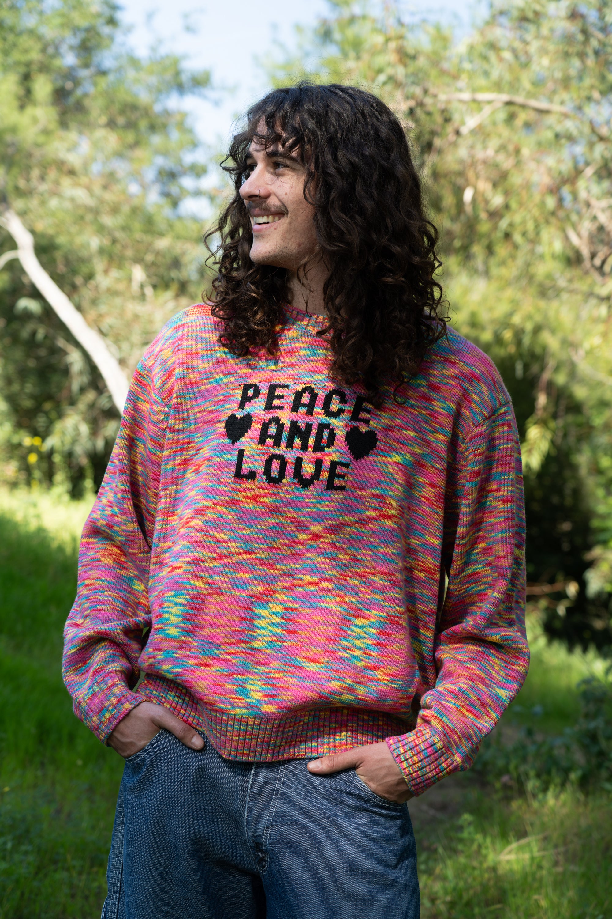 Peace And Love Sweater - Teddy Fresh