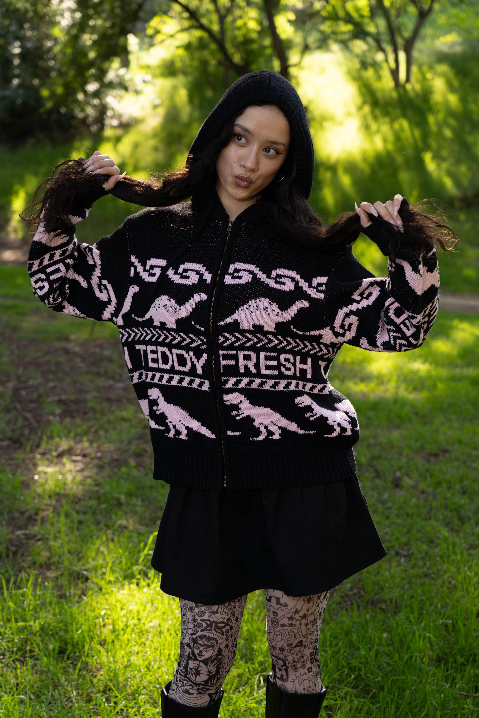 Paleontology Knit Hoodie