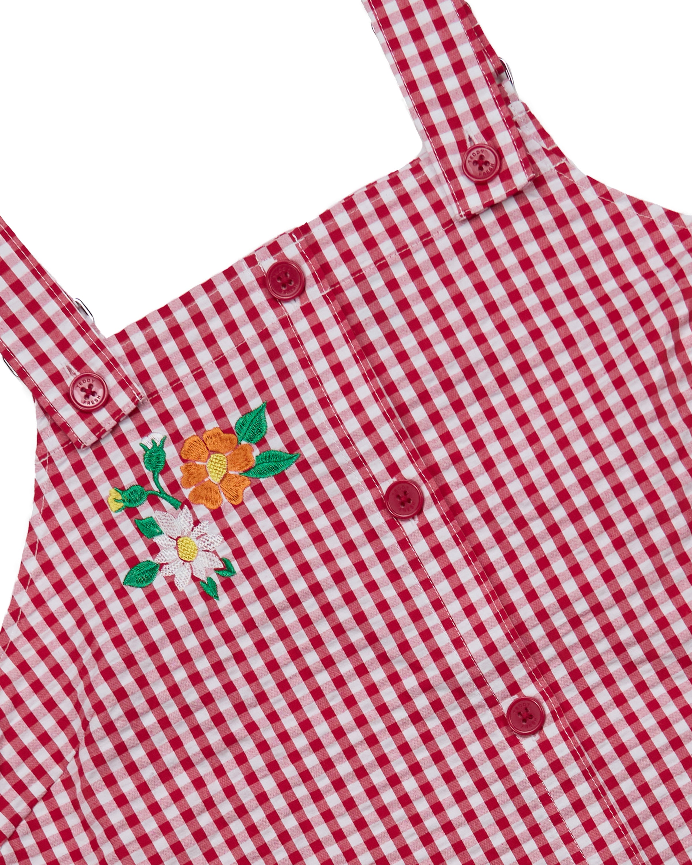 Little Miss Gingham Overall Dress