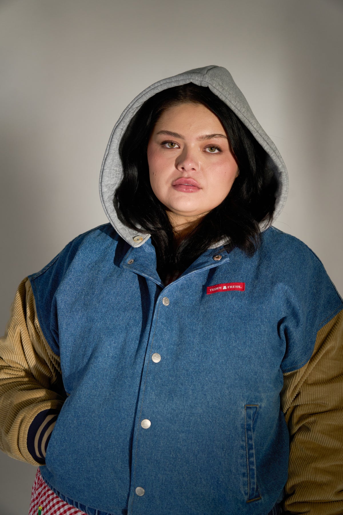 Vintage Denim Bomber Jacket