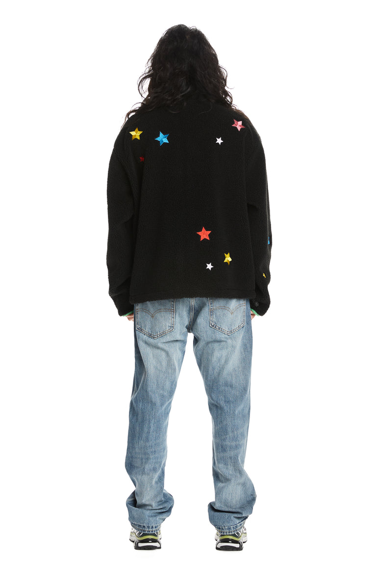Embroidered Sherpa Jacket