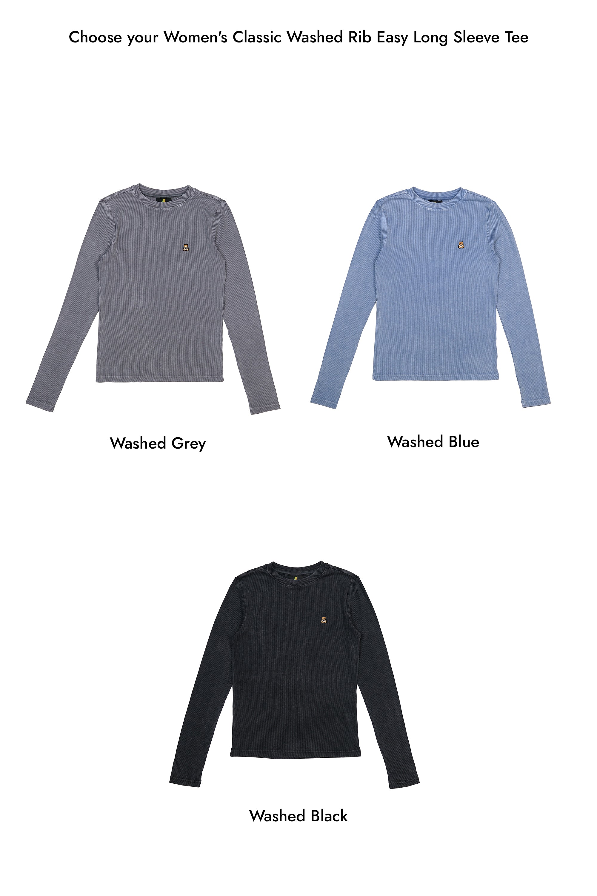 Women's Classic Washed Rib Easy Tee Bundle