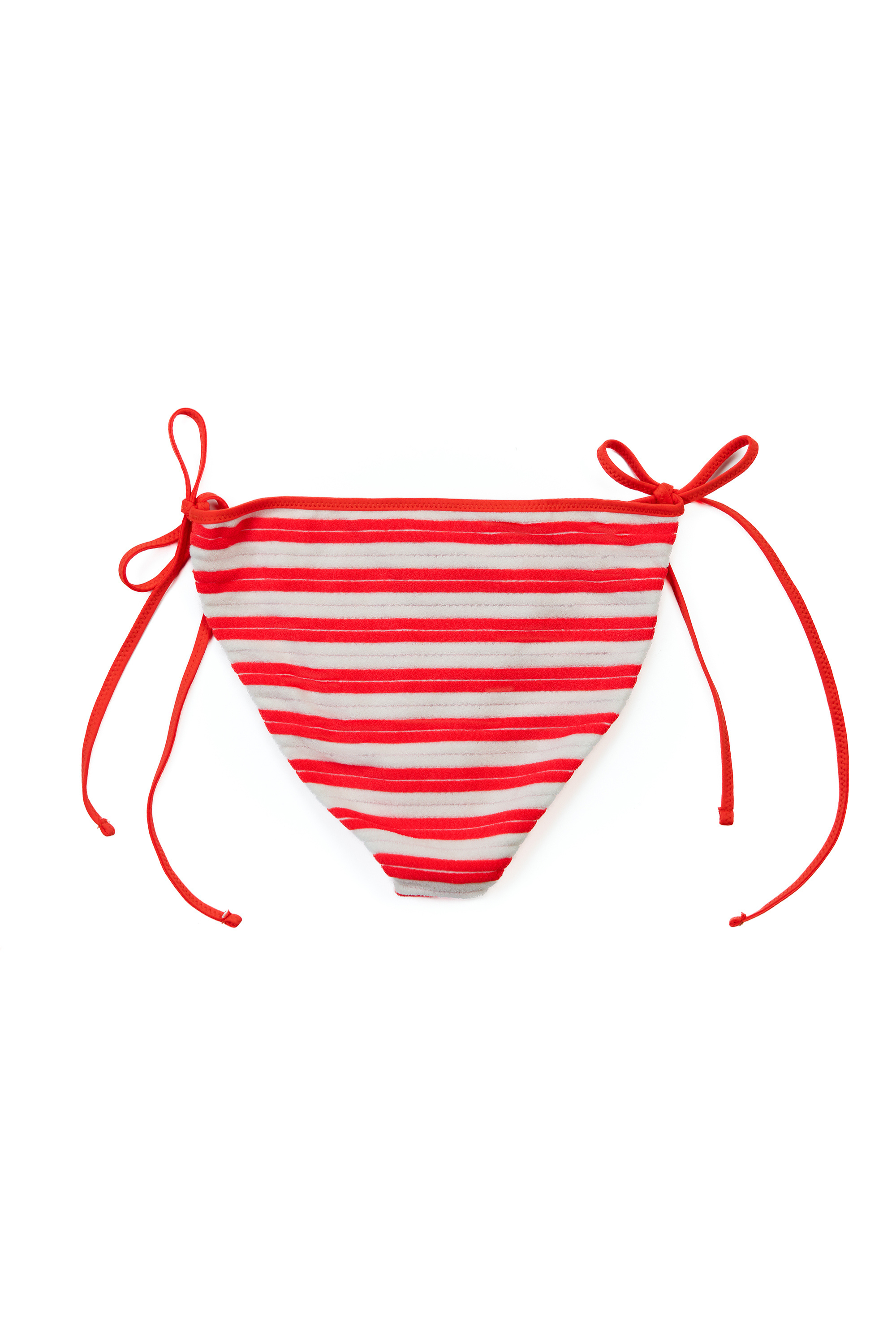 Terry Stripe Bikini Bottom
