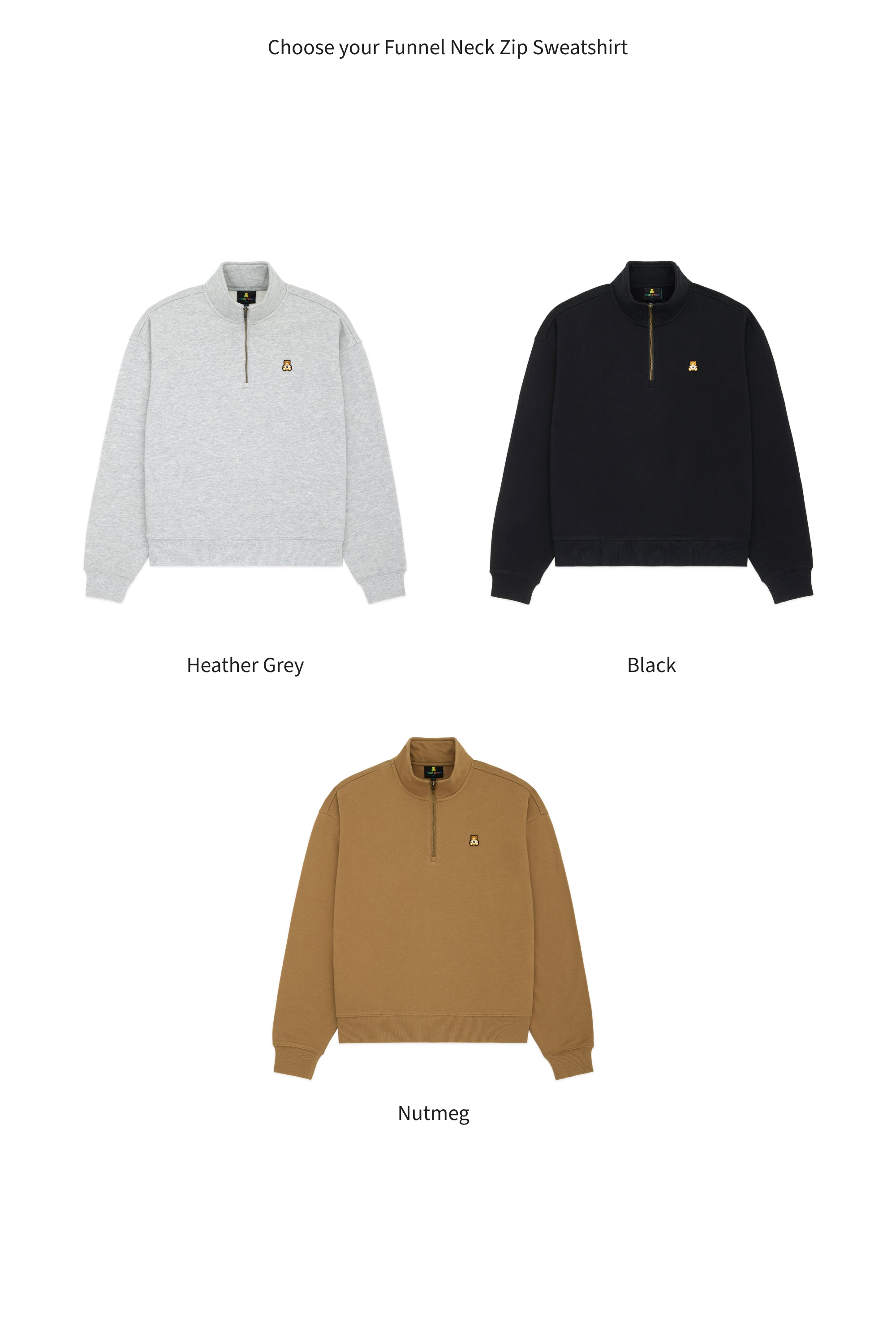 Unisex Classic Funnel Neck Zip Bundle