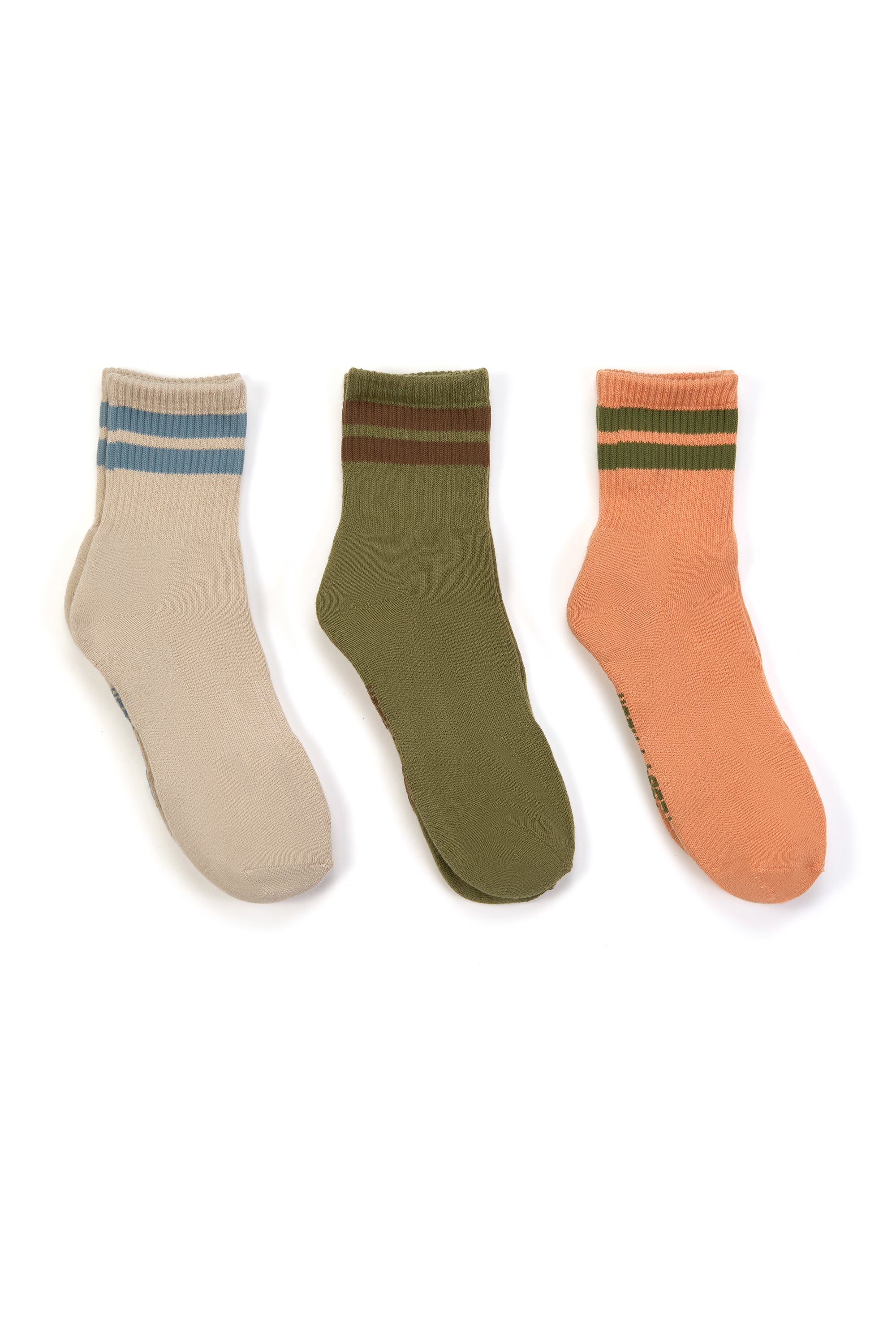 Striped Quarter Sock 3-Pack