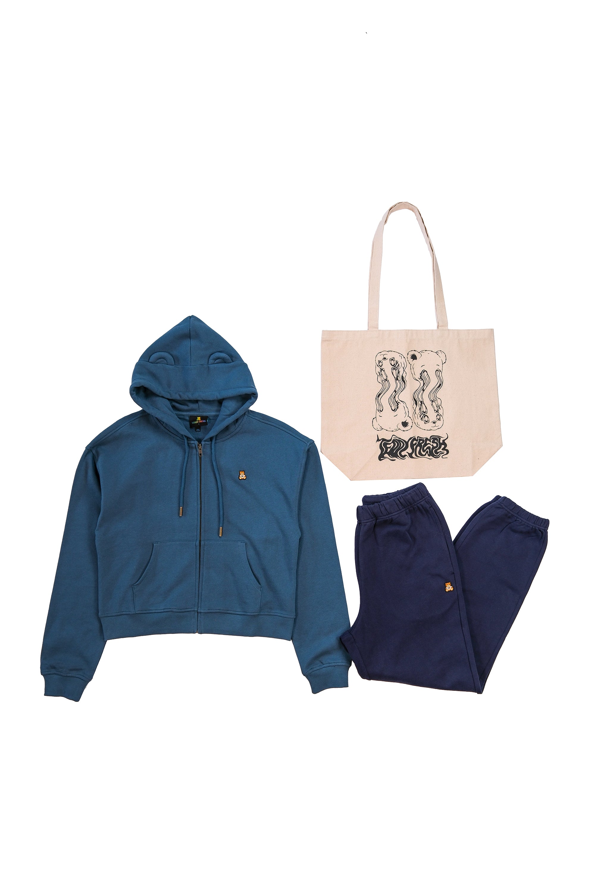 Women's Classic Bear Ear Zip Hoodie Bundle