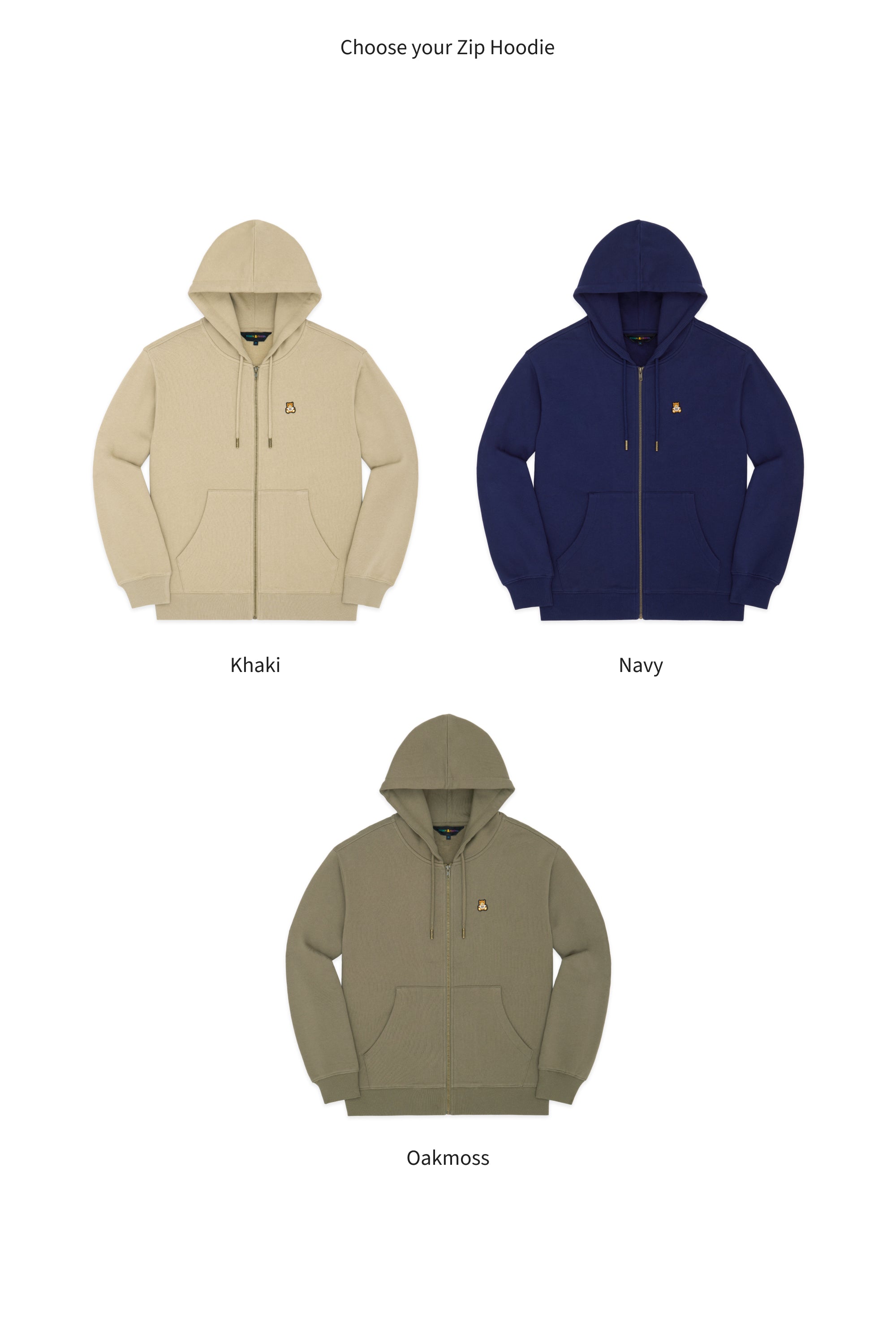 Unisex Classic Zip Hoodie Bundle