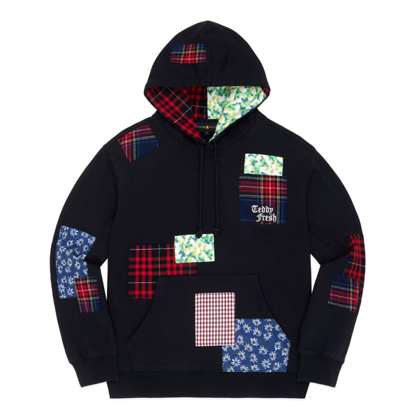 Teddy Fresh Patchwork Quilted Hoodie Sweatshirt  Urban Outfitters Japan -  Clothing, Music, Home & Accessories