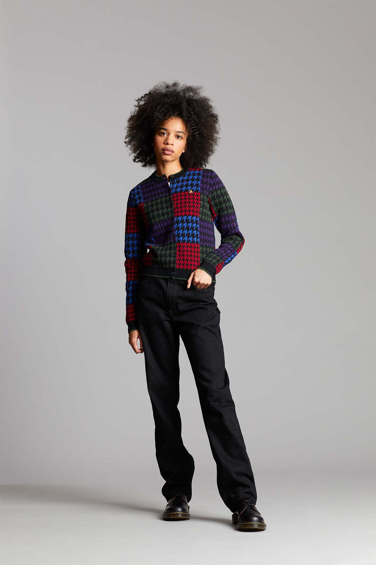 Women's Houndstooth Cardigan