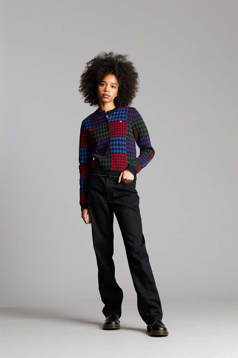 Women's Houndstooth Cardigan