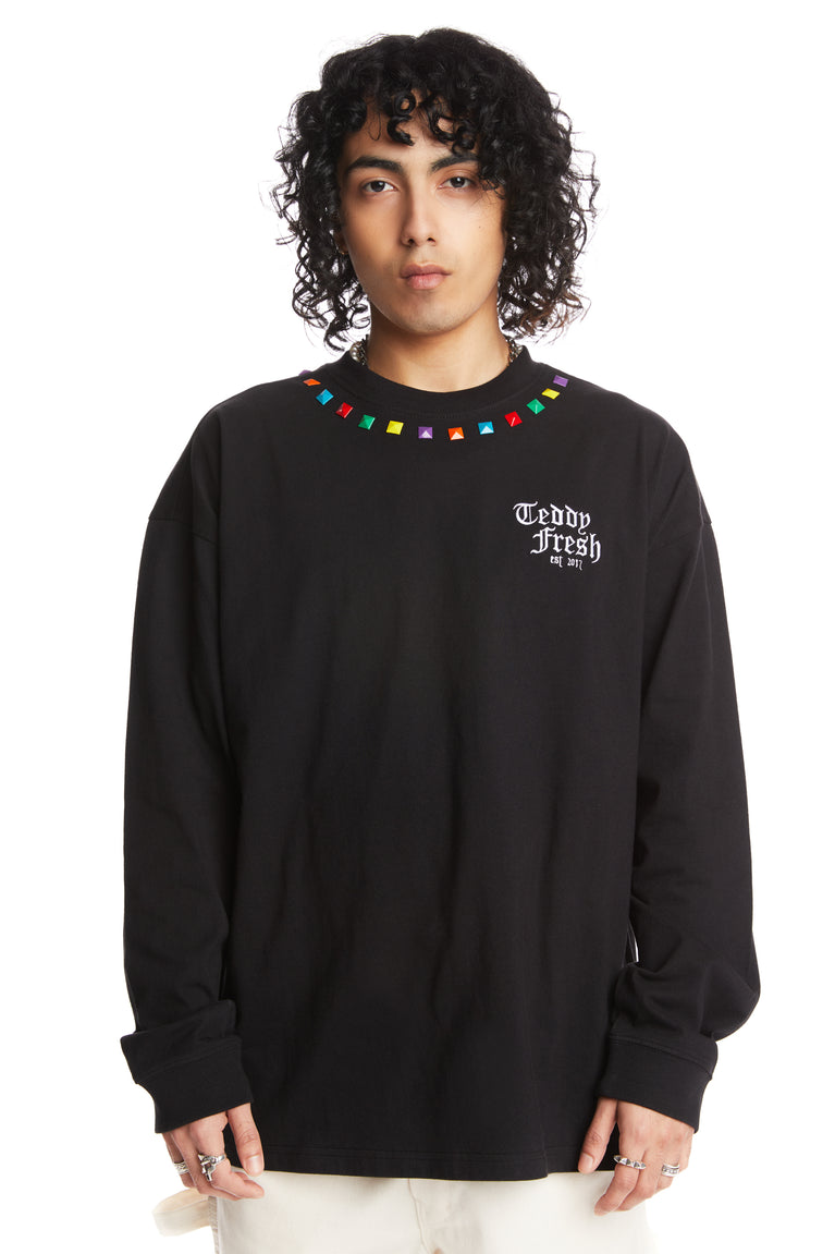 Multi-Colored Studded Tee