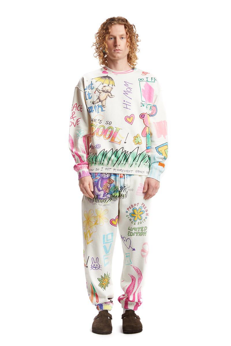Let It Rain Sweatpants By Hila Klein