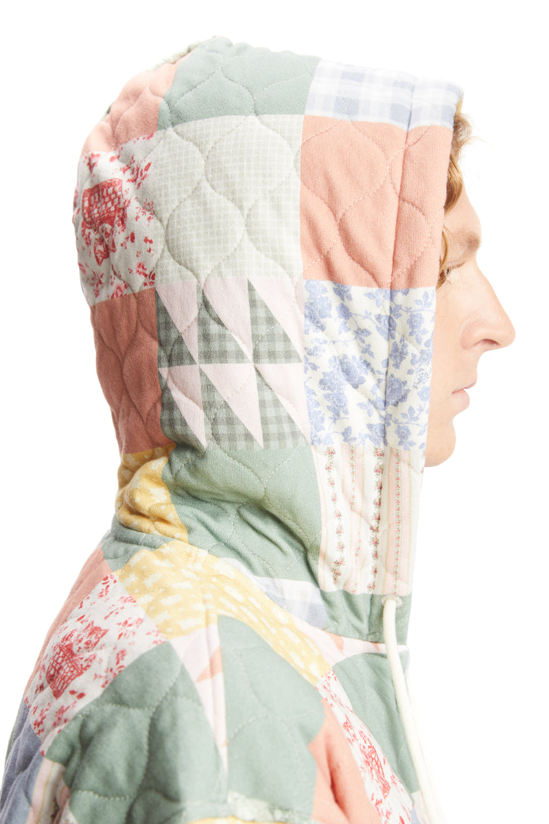 Quilt Blanket Zip Hoodie