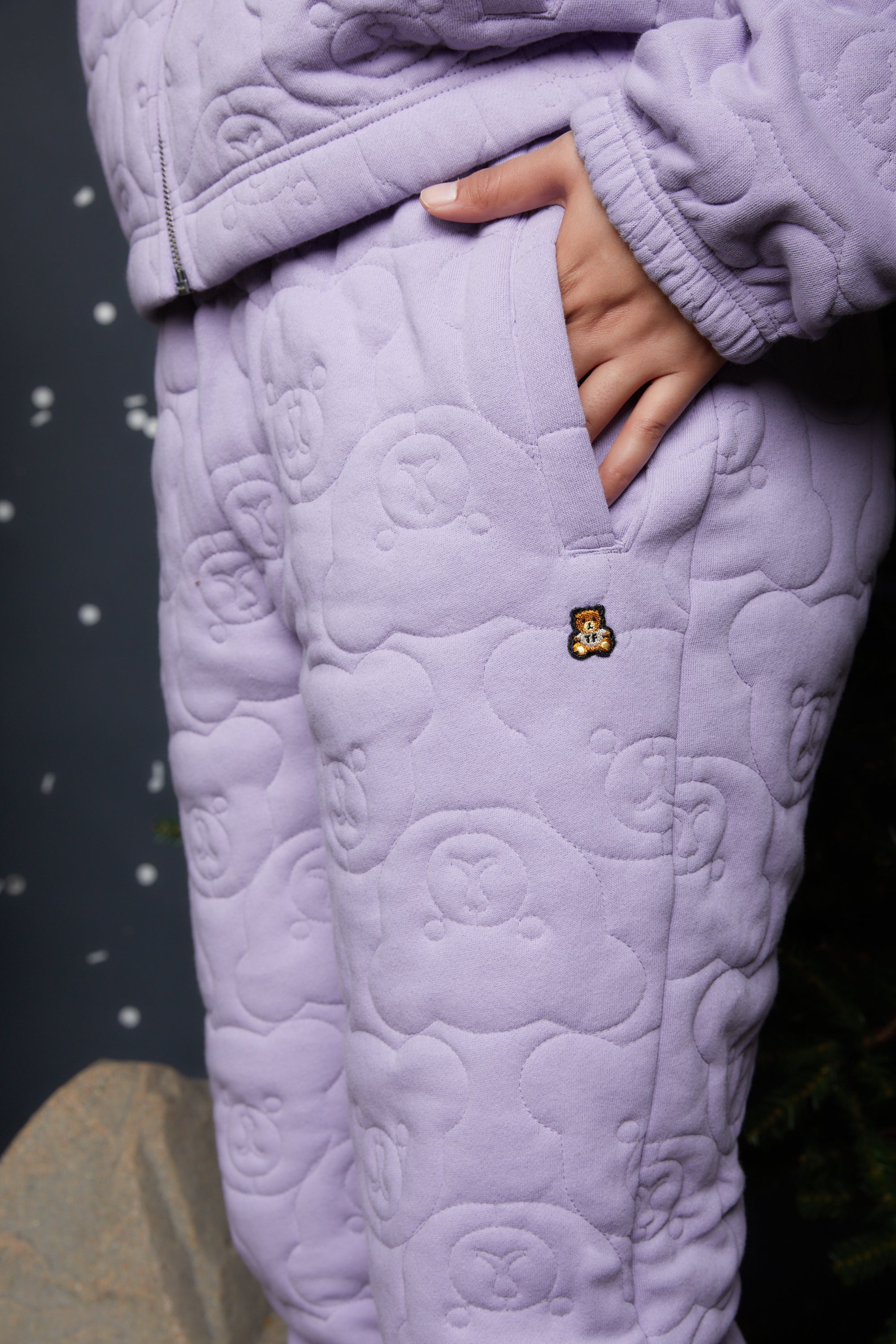 Teddy Fresh on X: Cozy Quilted Hoodie and Sweatpants available now   / X