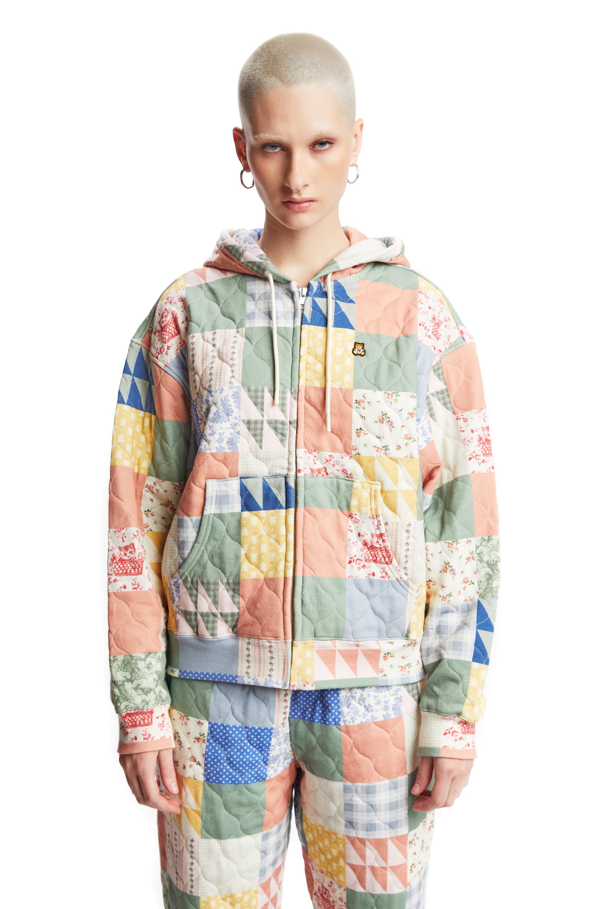 Ordered the Cozy Quilted Hoodie in XS for more of a true fit (normally wear  M/L) : r/TeddyFresh