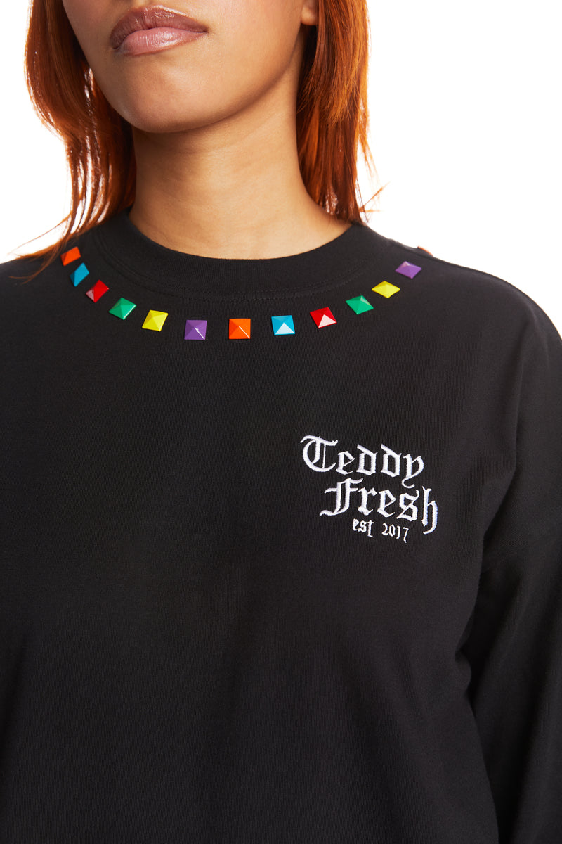 Multi-Colored Studded Tee