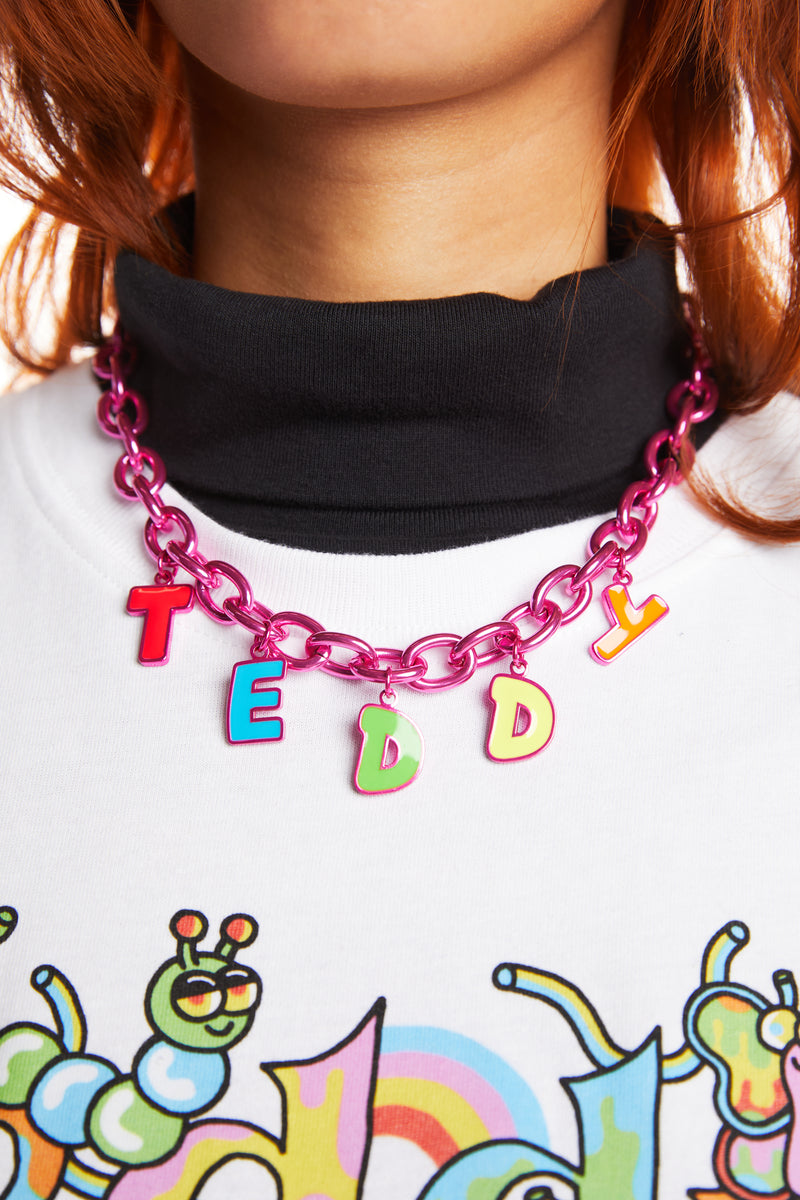 Pink Metallic Necklace