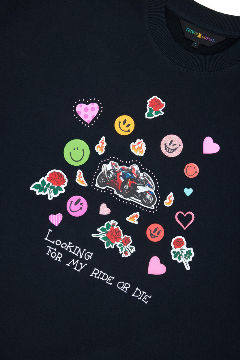 Ride Or Die Crewneck By Hila Klein