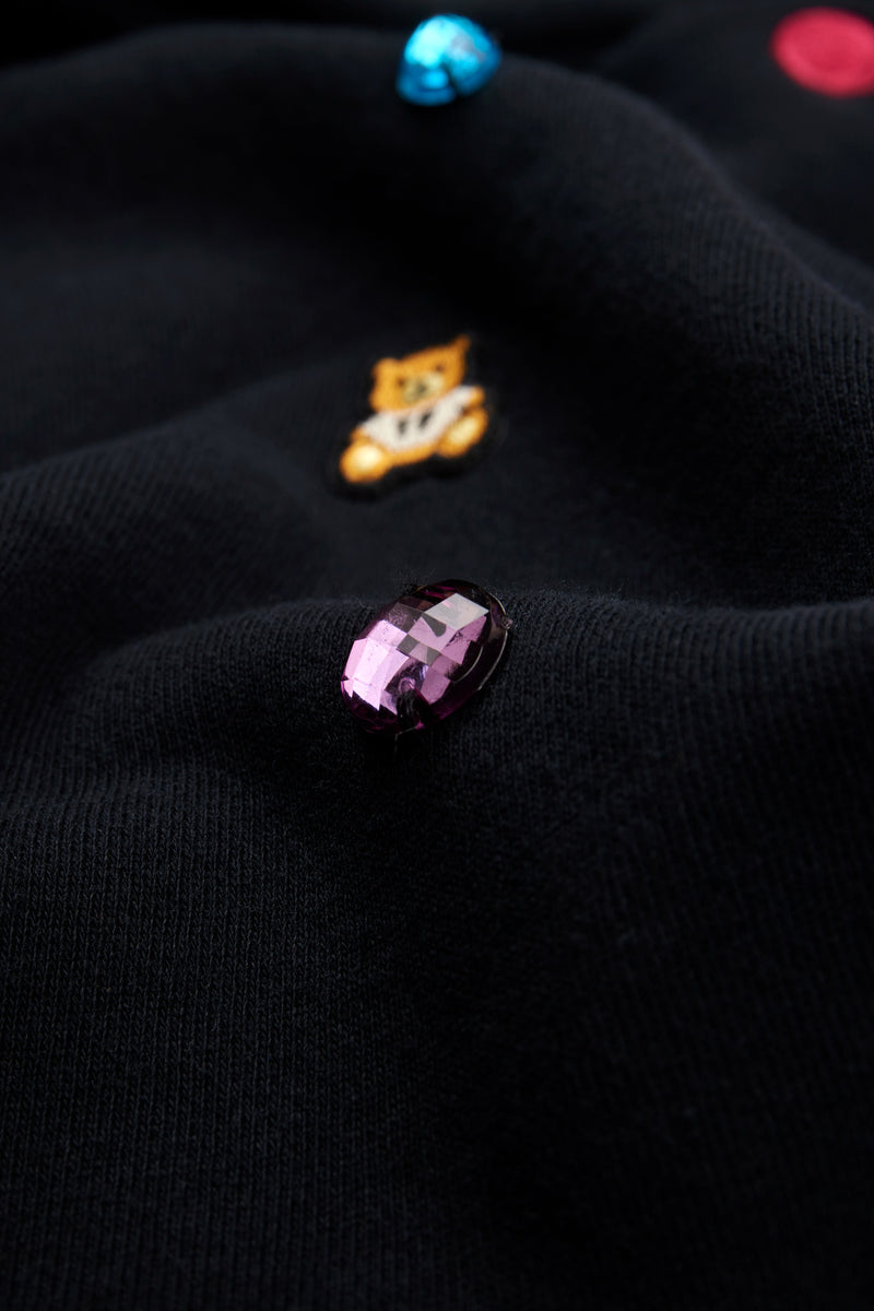 Gemstones Embellished Hoodie