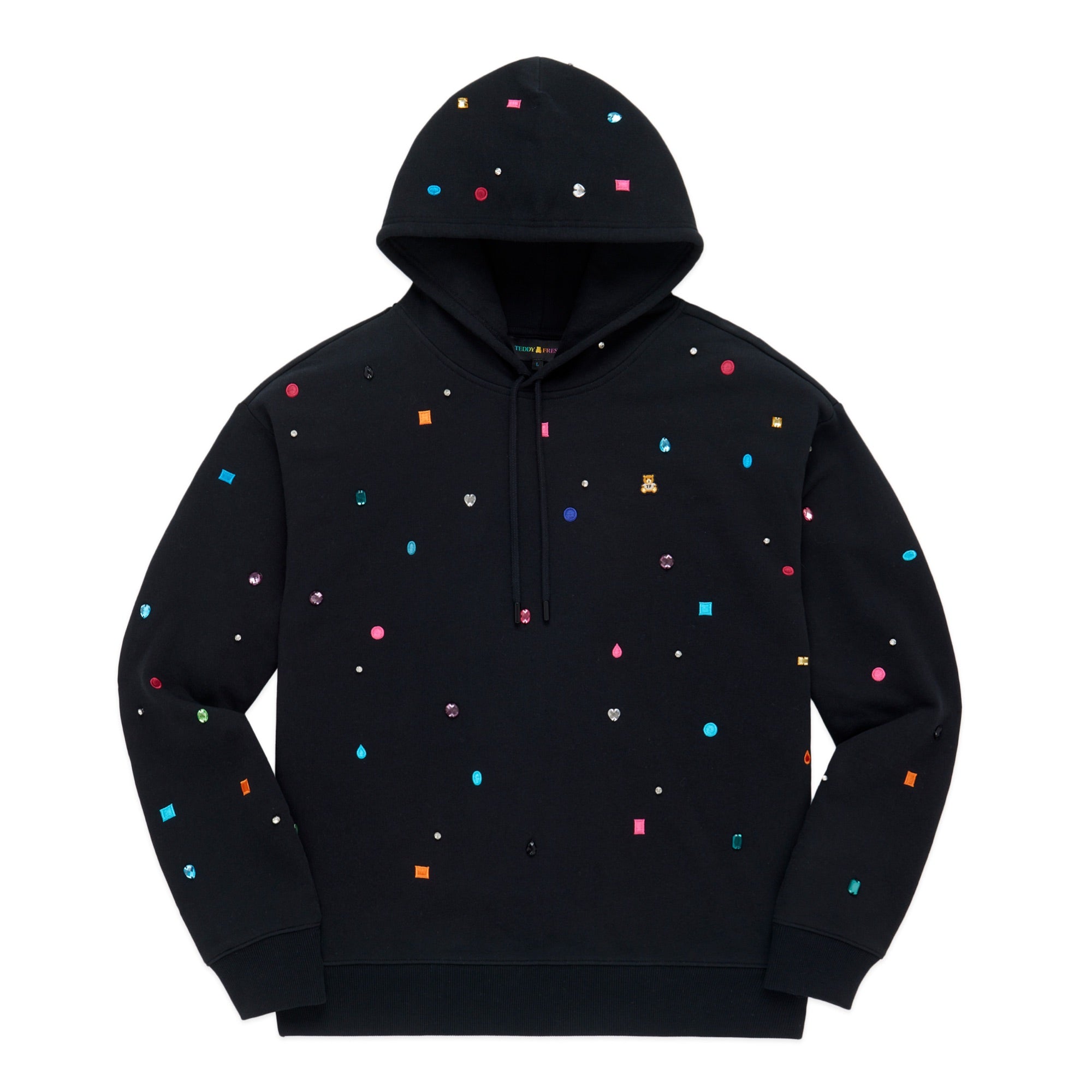 Gemstones Embellished Hoodie - Teddy Fresh