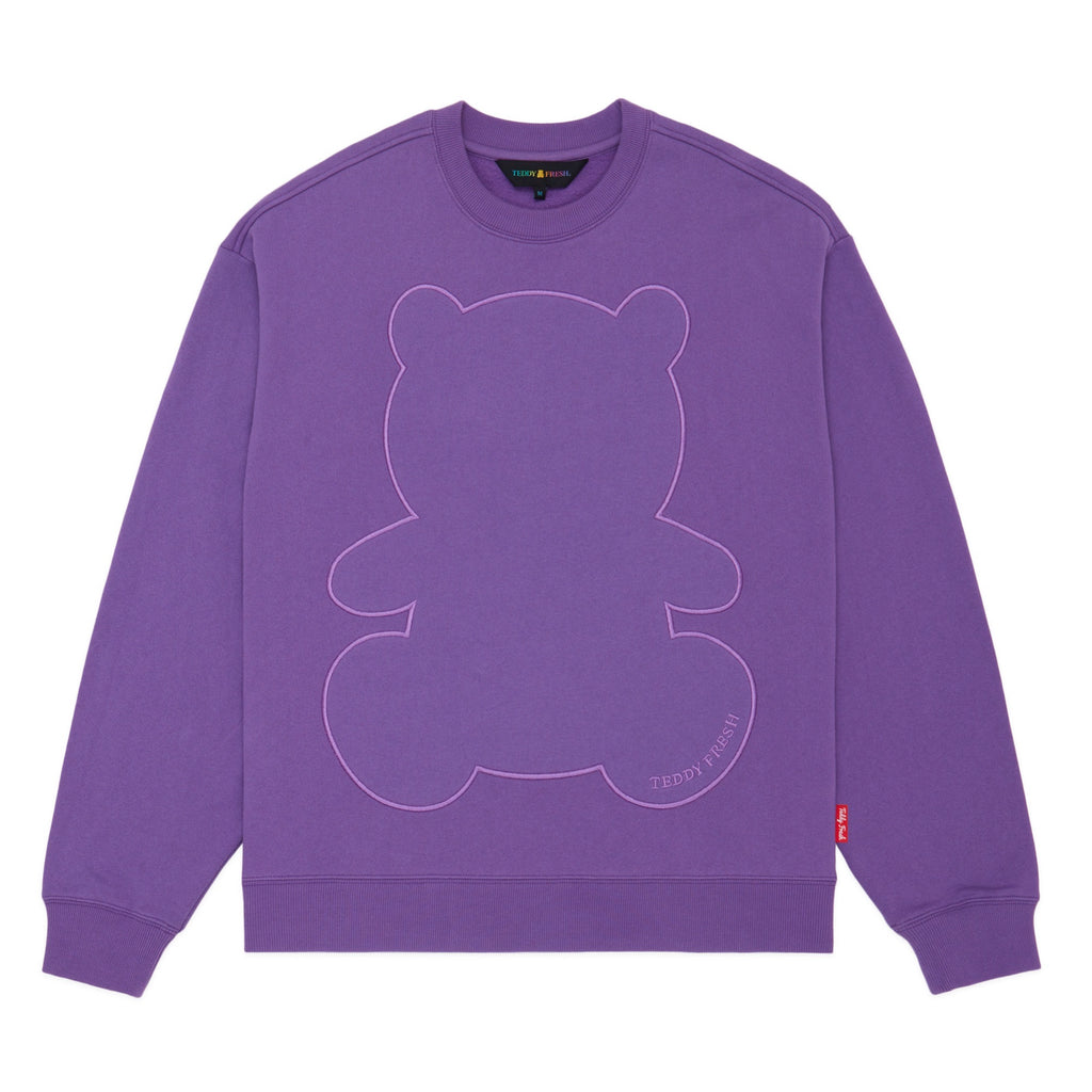 Bear Applique Crewneck - Teddy Fresh