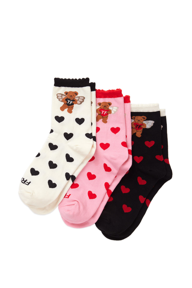 Angel Bear Socks 3-Pack
