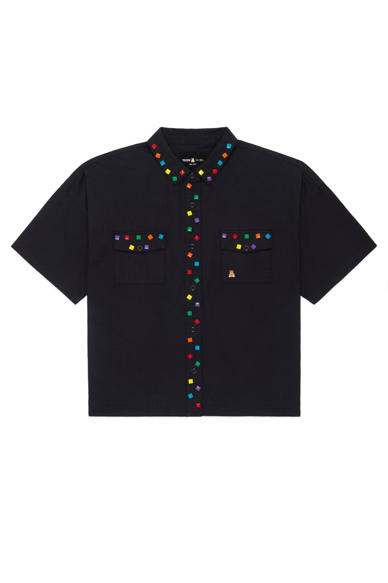 Multi-Colored Studded Shirt